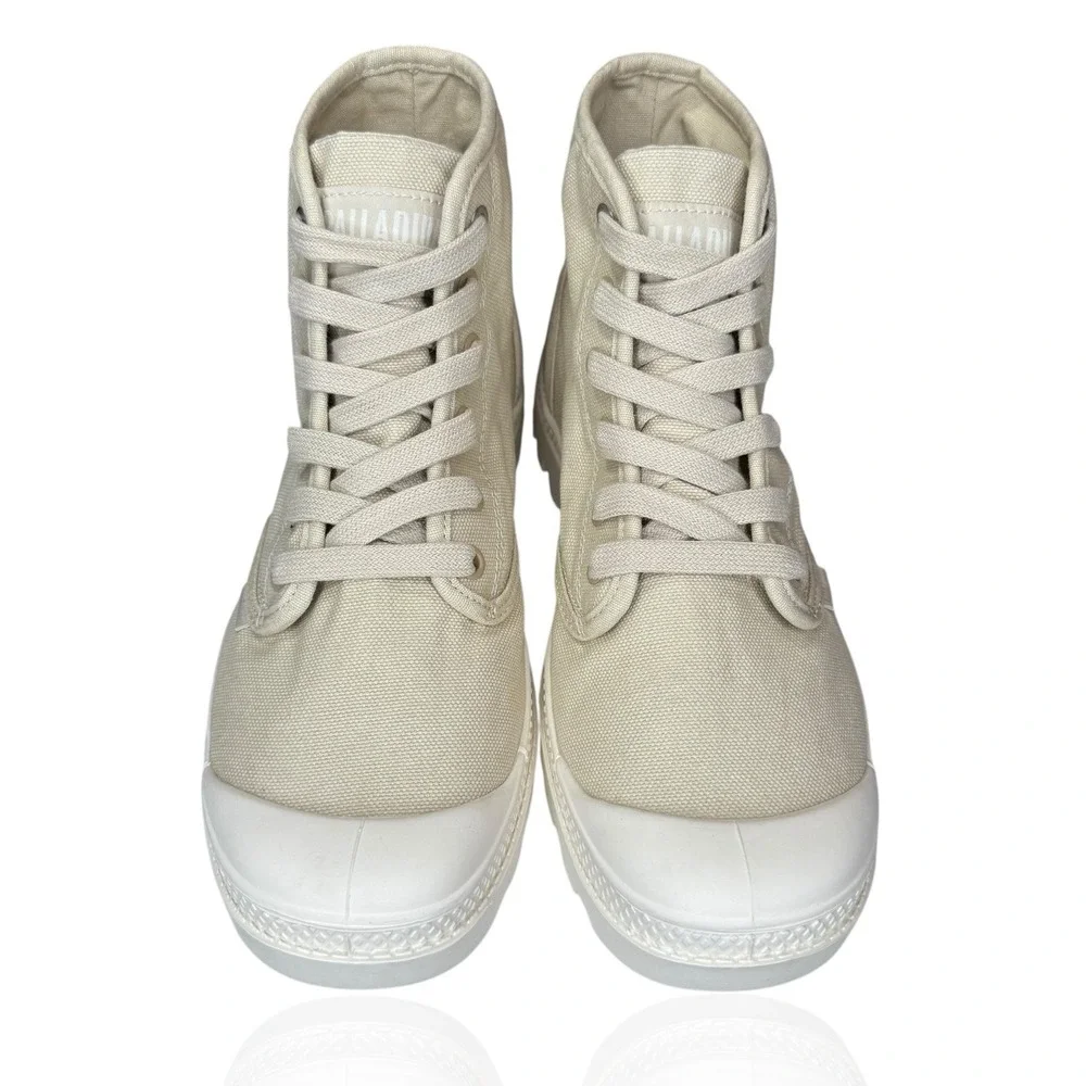 New Palladium Pampa Hi‎ Boots Men's 6.5 Womens 8.5 Canvas Military Paratrooper